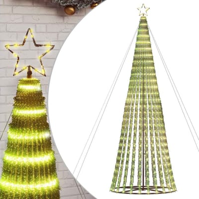 vidaXL - LED-kerstboom - 1028 - LEDs - warm - wit - 403 - cm