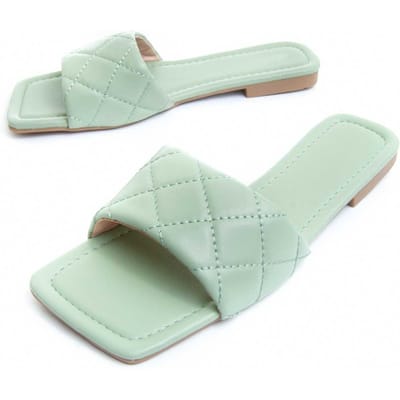 Montevita platte sandalen Palanti groen