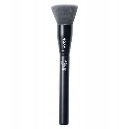 Avon - Foundation Kwast - PBT Synthetisch - Plastic Handvat - Vegan
