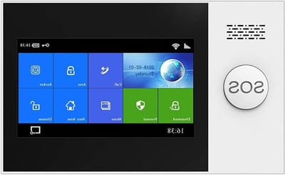 Huisalarmsysteem - Draadloos GSM Systeem - Beveiliging Thuis - Touch Screen Controle - 107 x 1 x 1 cm - Wit