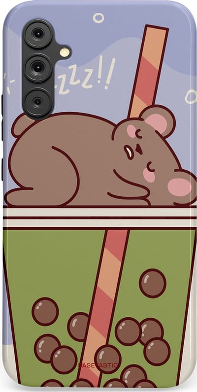 Casetastic Hoesje Geschikt voor Samsung A34 (5G) - Stijlvolle Beschermende Duo-layer Case - Bubbelthee Droom