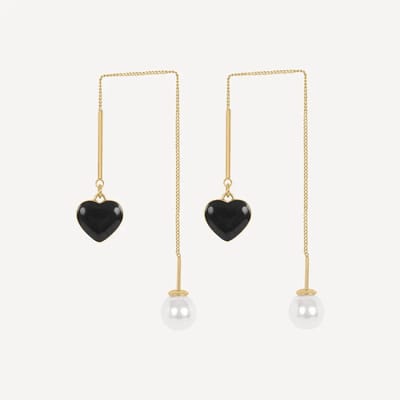 Margot Bardot Arabella Heart Drop Oorbellen