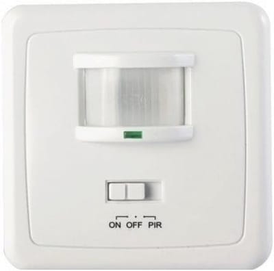 Bewegingssensor 140° voor inbouw met LED Ondersteuning en Regelbare Reactietijd