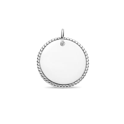Zilveren Graveerhanger rond 1337150
