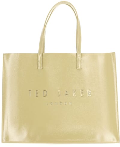 Ted Baker schoudertas Crikon Crinkle Icon Bag Yellow mosterdgeel