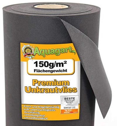 Milieuvriendelijke tuinonkruidvlies 150g - Waterdoorlatend mulchvlies tegen onkruid (50m x 1,5m)