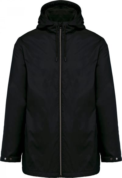 Kariban Uniseks fleecejas met gevoerde capuchon K6153 - Black - XXL