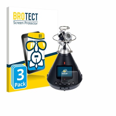 Screenprotector 3 Stuks voor Zoom H3-VR Beschermglas transparant