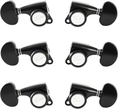 Fame 334GM Locking Tuners 3+3 Black - Stemmechaniek voor gitaar