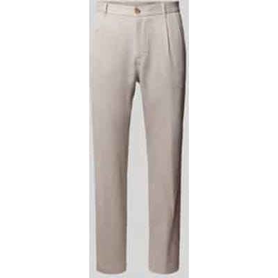 regular fit pantalon van viscosemix model 'Lester'
