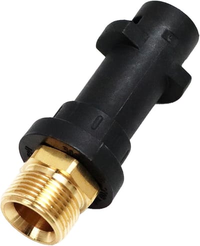 Dailygoods- Adapter M22 - Hogedrukspuit - Compatibel met K2/K3/K4/K5/K6/K7 - Duurzaam - Eenvoudige installatie - Zwart - Hogedrukreiniger