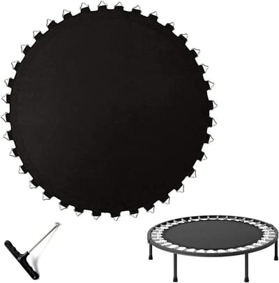 Trampoline Springmat - Vervangende Mat - Buiten Spelen - Waterdicht & UV-bestendig - 366 cm - Zwart