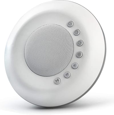 White noise sound machine, 28 kalmerende natuurlijke geluiden 32 niveaus van het volume 3 timer geheugenfunctie, oplaadbare batterij, slaap geluid machine voor baby's, kinderen, volwassenen