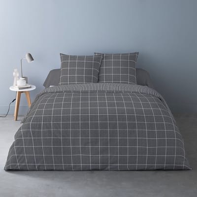 Dekbedovertrek Flanel - Winter - 240 x 220 cm - Ehcon Antracite