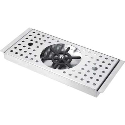 G1/2in Automatische RVS Kopjeswasser Reiniger Glas Spoeler voor Hotel Bar Koffie Melk Thee Kop white