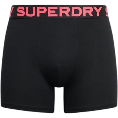 Superdry BOXER TRIPLE PACK Heren Onderbroek - Raven Black Marl