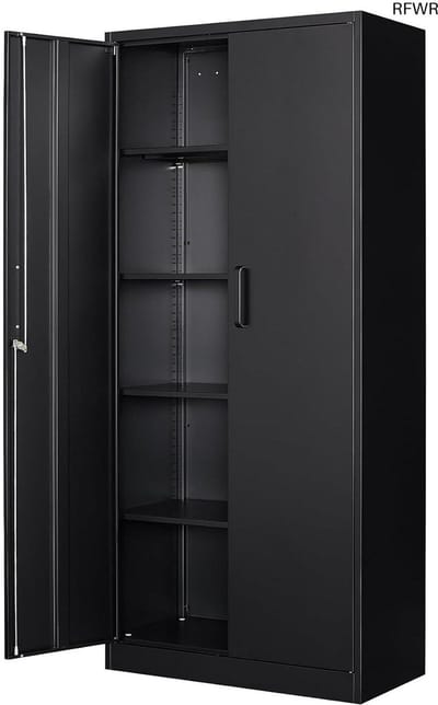 RFWR® Multifunctionele Dossierkast met Slot - Stalen Kast voor Kantoor, Huis en Garage - 170x78x39 cm
