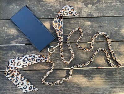 Universeel Telefoonkoord Leopard - Telefoonketting - Telefoon Koord voor Telefoon Hoesje - Afneembaar - Schouderhals - Crossbody - Universeel Voor Elke Mobiele Telefoon - Telefoon Ketting - Luipaard - Panter - Print