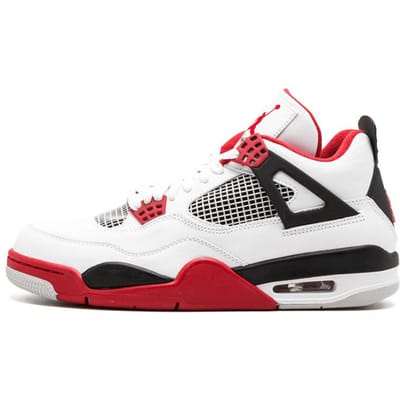 Jordan 4 Retro Fire Red 308497-110 41 white