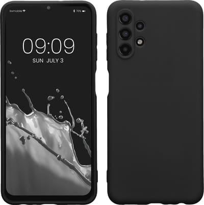 kwmobile telefoonhoesje geschikt voor Samsung Galaxy A13 4G - Hoesje voor smartphone - Back cover in zwart