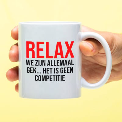 Ditverzinjeniet.nl Mok Relax we zijn allemaal gek