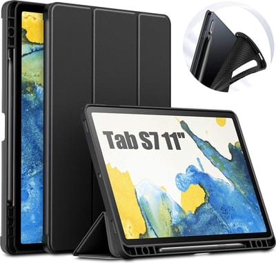 Hoesje geschikt voor Samsung Galaxy Tab S7 11 inch SM-T870, SM-T875, SM-T876B Hoes Smart Cover Bookcase Case Magnetisch Inklapbaar