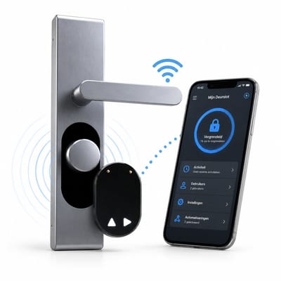 Smart Deurslot met Vingerafdrukscanner - Elektronisch Deurslot met App Bediening Zwart