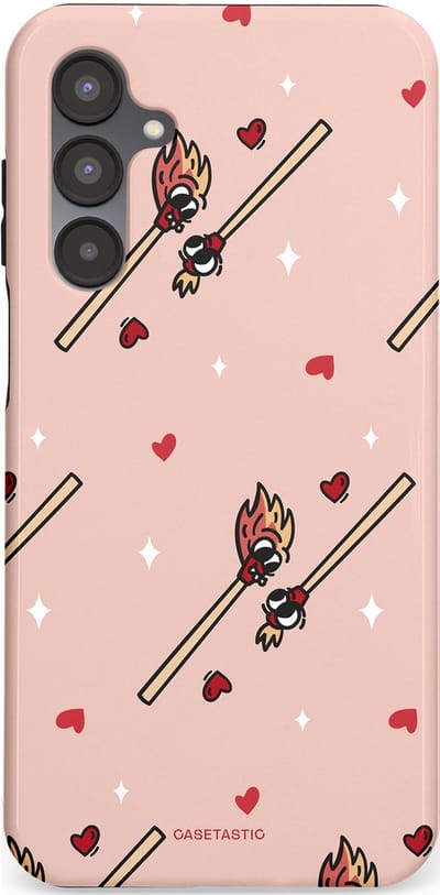 Casetastic Hoesje Geschikt voor Samsung A16 - Stijlvolle Beschermende Duo-layer Case - Vurige liefde