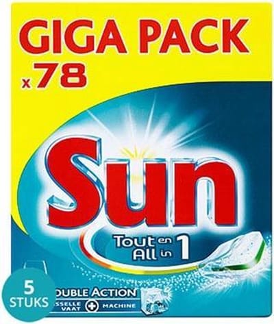 Sun Vaatwastabletten All In 1 Regular Voordeelverpakking