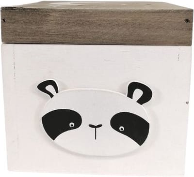 Panda Houten Opbergdoos 13x12x13cm - Overig - Nuage - SILUMEN