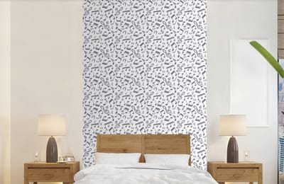 Behang - Fotobehang Muzieknoten - Patronen - Muziek - Breedte 150 cm x hoogte 240 cm
