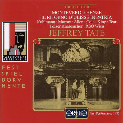 Tölzer Knabenchor, Radio Symphony Orchestra Wien, Jeffrey Tate - Il Ritorno D'Ulisse In Patria -Monteverdi/Henze (3 CD)