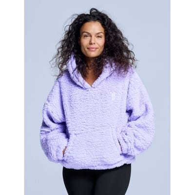 Poederbaas Fluffy Hoodie Dames - Four Seasons Lila - Maat XS