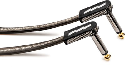 EBS PCF High Performance - Patchkabel - Plat - Jack 6,3 mm Haaks - 24K Verguld - 28 cm