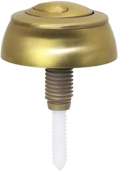 Toilet Spoelknop - Dubbele Flush - Water Besparen - Gemakkelijke Installatie - 16-50mm Gat - Goud