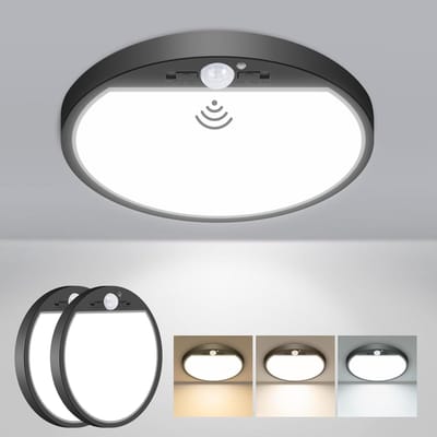 LED Plafondlamp met Bewegingsmelder Binnen - 15W, Instelbare Kleurtemperatuur