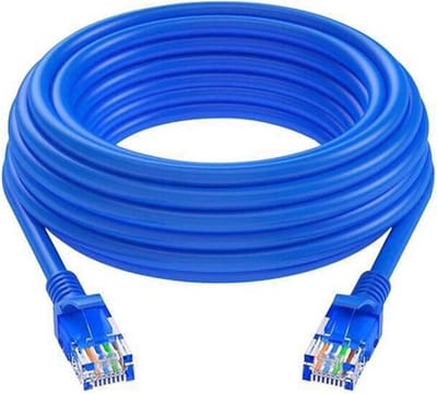 LuxeBass internetkabel - 27 meter - blauw - CAT5e UTP RJ45