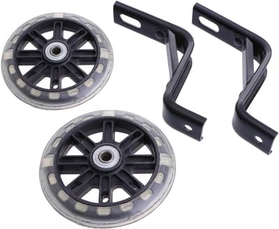 Kinderfiets Zijwieltjes - Oefenwielen Stabilisatoren - Fiets Leren - Knipperende Lampjes - 18 Inch - Zwart