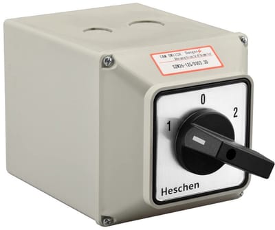 Dailygoody - Schakelaar - 660V 125A - Robuuste buitenbox - 3 posities - 12 terminals - Voor algemene schakelaars - Geschikt voor elektrische installat