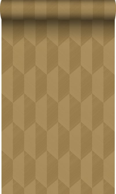 Origin Wallcoverings behang 3D-motief okergeel - 50 x 900 cm - 348038