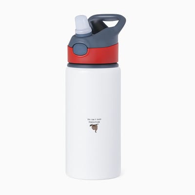 Hacebo® - you can't rush perfection waterfles met rietje rood - Quotes - mensen die houden van quotes - perfectie - quotes - verjaardagscadeau - verjaardag - cadeau - kado - geschenk - gift - water fles - 650ML