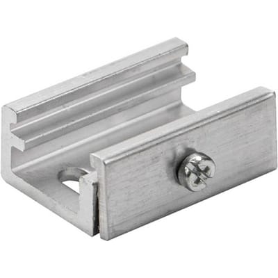 BRUMBERG plafondbevestiging voor ONETRACK-rail, mat aluminium