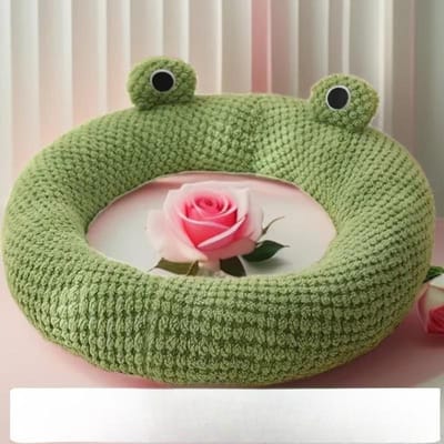 Nouveau Nid pour Animaux de Compagnie Série Grenouille Nid pour Chat Lit pour Chien Nid Chaleureux pour Chien Automne et Hiver Maison Nid Fournitures pour Animaux de Compagnie M