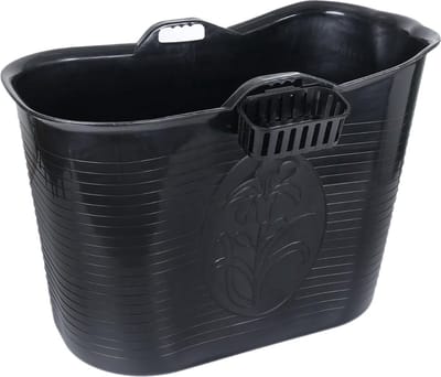 Thuys – Zitbad Voor in Douche – Ligbad Comfortabel – XL – Zwart