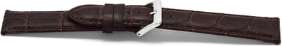 Horlogeband Universeel C348 Leder Bruin 12mm