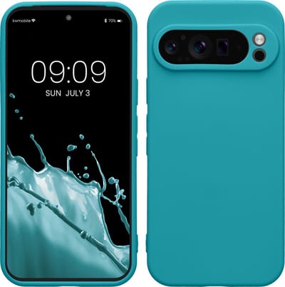 kwmobile telefoonhoesje geschikt voor Google Pixel 9 Pro - Hoesje voor smartphone - Precisie camera uitsnede - In mat petrol