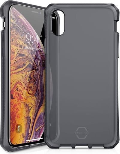 ITSkins Spectrum Frost cover voor Apple iPhone Xs Max - Level 2 bescherming - Zwart