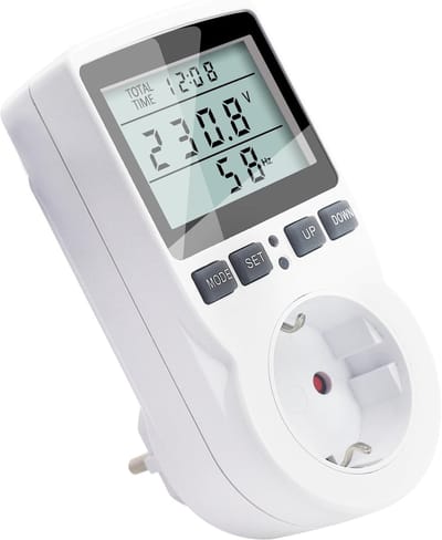 Energiekostenmeter voor Stroomverbruik met LCD-display en Overbelastingsbeveiliging