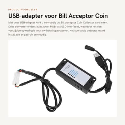 Dailygoods - USB-adapter voor Bill Acceptor Coin Collector