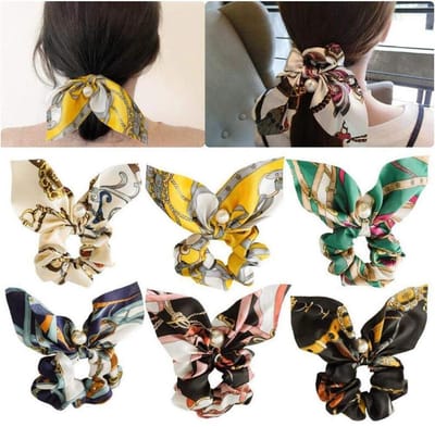 Dailygoody - Chiffon Haar Scrunchies - Elastische Haarbanden - Zacht en Comfortabel - Verschillende Kleuren - Haaraccessoires - Geschikt voor Vrouwen